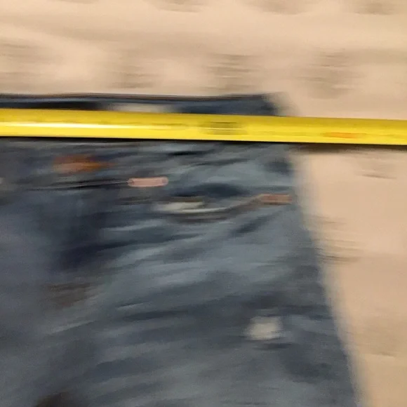 Aeropostale Ankle Straight Jeans. Distressed,Frayed Hem, Color Blocking.  Sz 2 - Picture 7 of 11